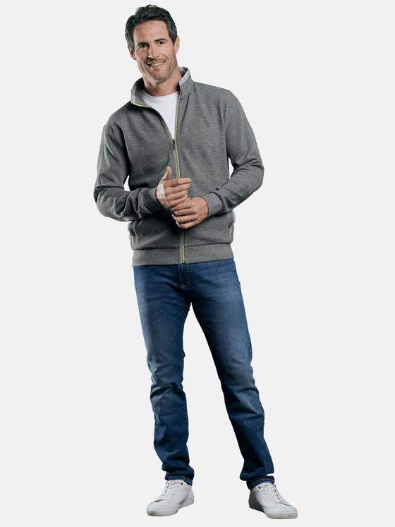 engbers Herren Sportive Sweatjacke Silbergrau 29230