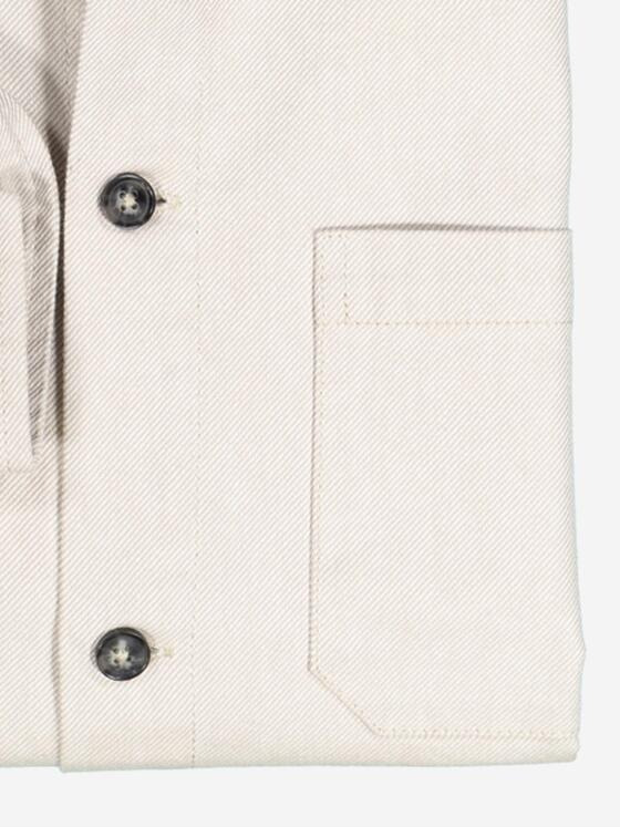 ENGBERS GERMANY Herren Langarm-Hemd mit Leinenanteil Beige 37148
