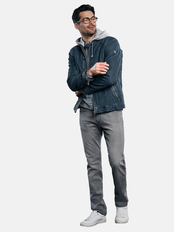 engbers Herren Lederjacke Indigoblau 31034