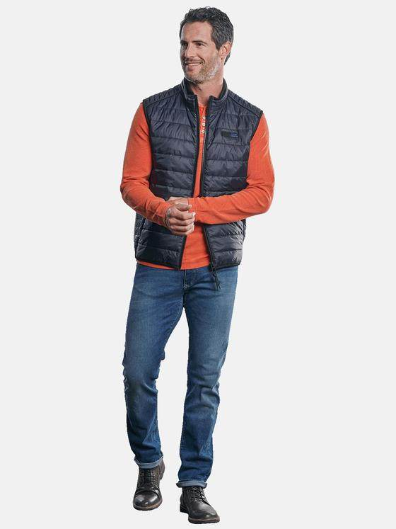 engbers Herren Modische Steppweste Saphirblau 29055