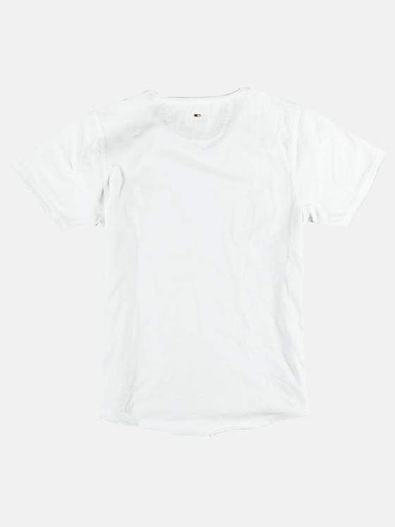 emilio adani Herren Rundhals T-Shirt Weiß 23662
