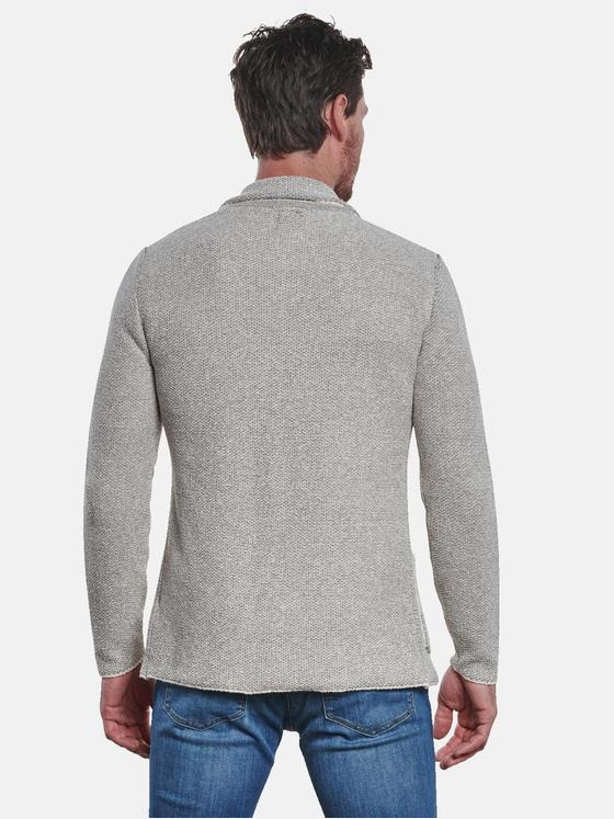 ENGBERS GERMANY Herren Strick-Sakko strukturiert Beige 32689