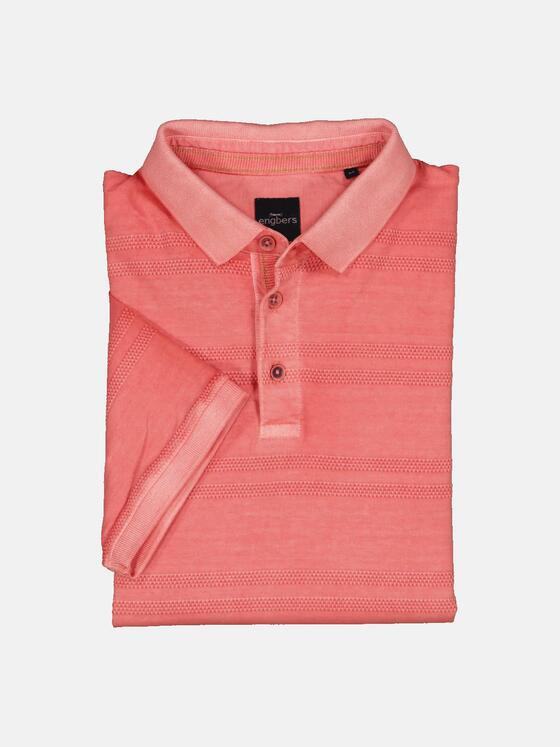 engbers Herren Polo-Shirt strukturiert Rot 36837