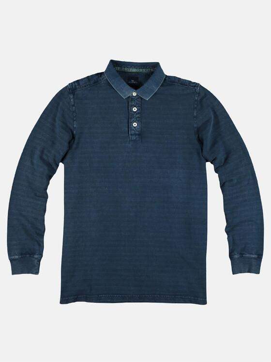 engbers Herren Poloshirt langarm Indigoblau 29234