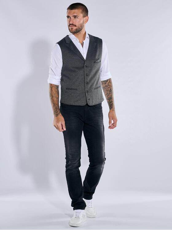 emilio adani Herren Sakko-Weste slim fit Grau 37567
