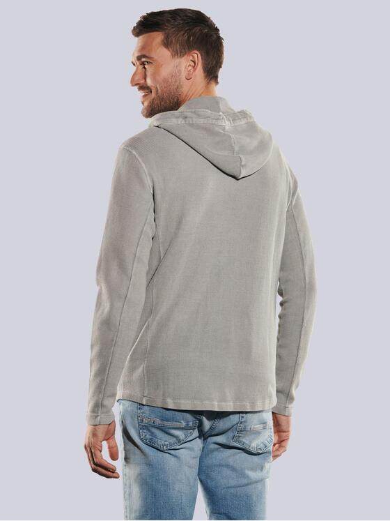 emilio adani Herren Sweatjacke mit Kapuze Grau 35236