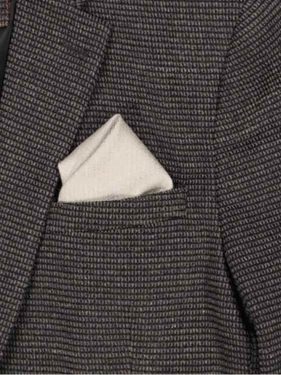 emilio adani Herren Einstecktuch strukturiert Beige 34717