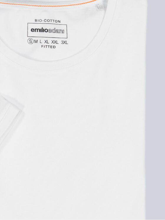 emilio adani Herren Basic-Shirt "My Favorite" Reinweiss 35831