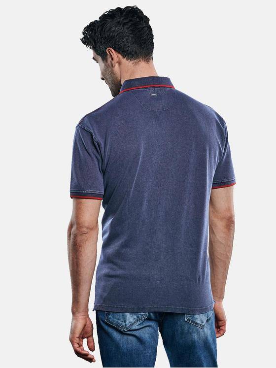 engbers Herren Polo-Shirt gefärbt Blau 31736