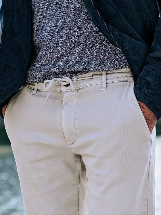 engbers Herren Super-Stretch-Jeans im Chino-Design Beige 39497