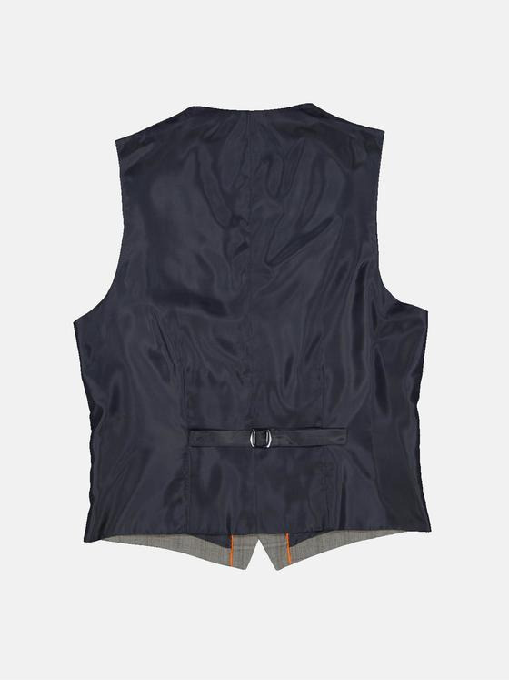 emilio adani Herren Anzug-Weste slim fit Grau 35380
