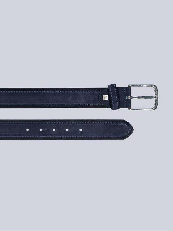 engbers Herren Ledergürtel Basic Marineblau 38830