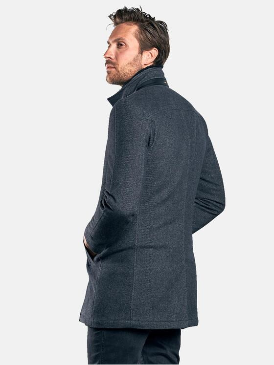 emilio adani Herren Stilvoller Wollmantel Grau 30225