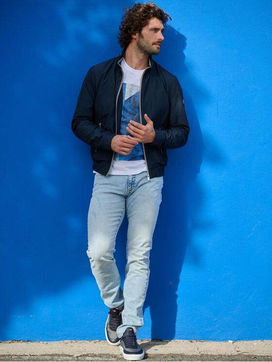 emilio adani Herren Funktionsjacke mit wasserabweisender Oberfläche Blau 38411