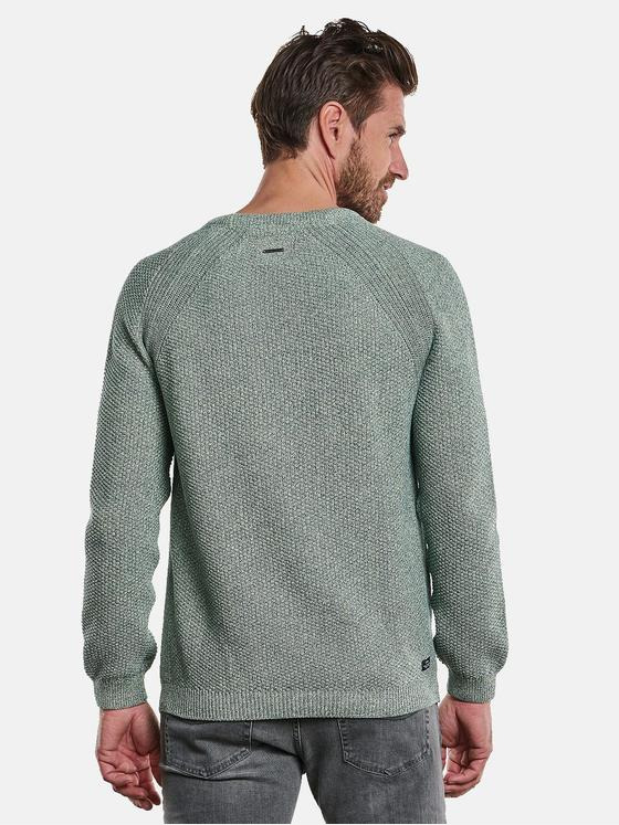 engbers Herren Pullover meliert Grün 34132