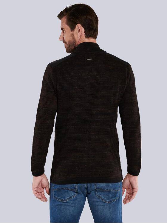 engbers Herren Cardigan uni Braun 35854