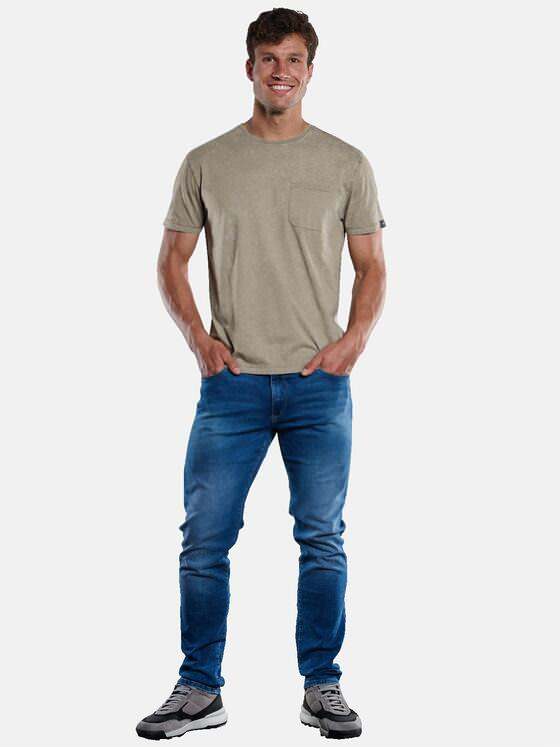 engbers Herren T-Shirt uni Braunbeige 33405