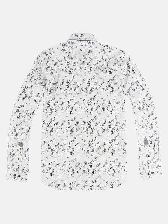 engbers Herren Modisches Langarmhemd mit floraler Musterung Anthrazit 31695