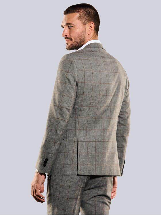 emilio adani Herren Anzug-Sakko slim fit Braun 35381