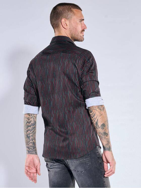 emilio adani Herren Hemd gemustert Rot 39925