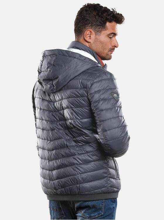 engbers Herren Steppjacke mit abnehmbarer Kapuze Grau 31854