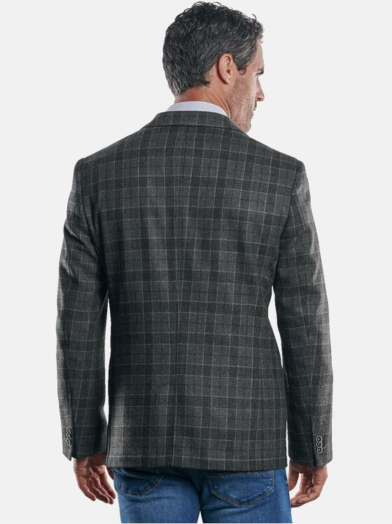 engbers Herren Kariertes Sakko Anthrazit 30237