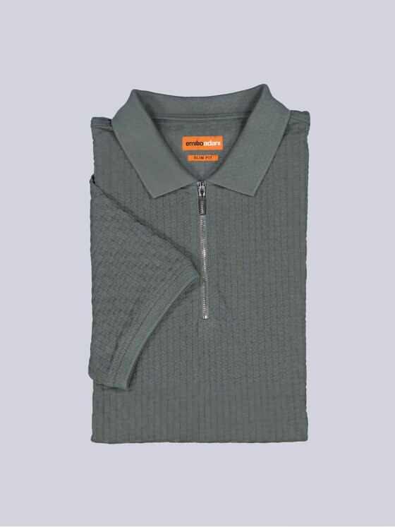 emilio adani Herren Polo-Shirt uni Petrolblau 39215