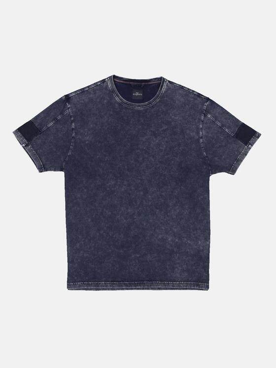 engbers Herren T-Shirt uni Blau 34404