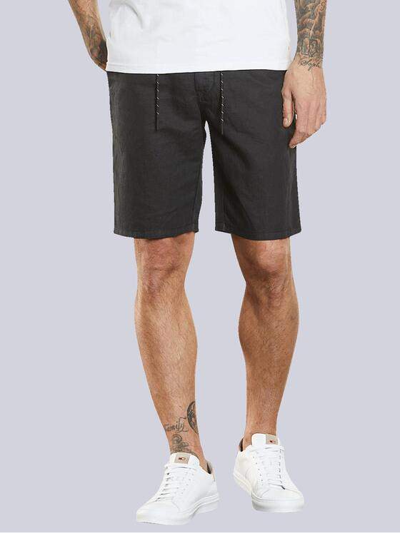 emilio adani Herren Chino-Bermuda regular Schwarz 34666