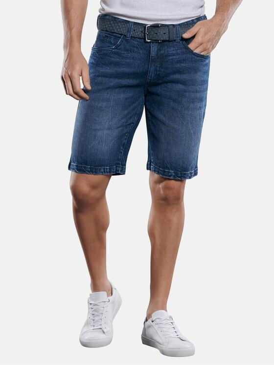 engbers Herren Shorts in authentischer Waschung Saphirblau 29825