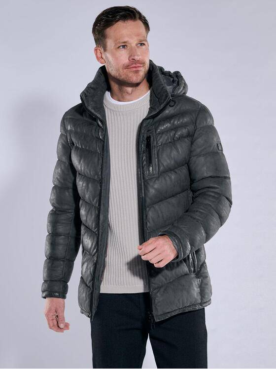 engbers Herren Lederjacke regular Indigoblau 37806