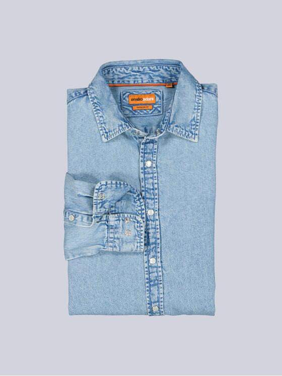 emilio adani Herren Hemd uni Hellblau 40927