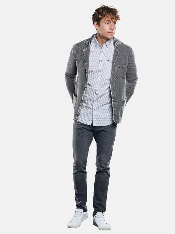 engbers Herren Sportives Stricksakko Granitgrau 30438