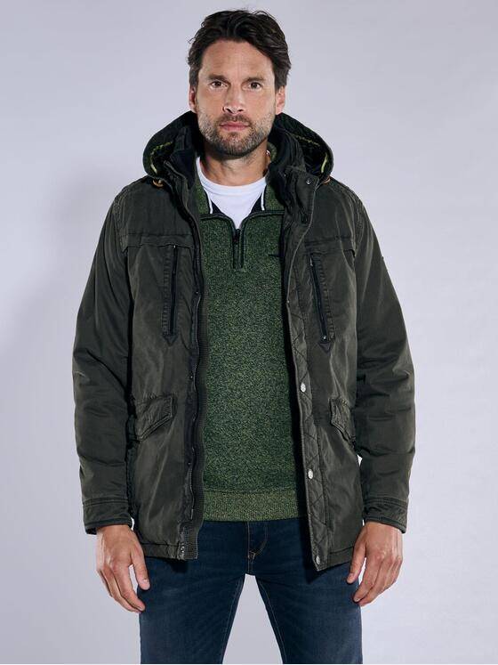 engbers Herren Baumwoll-Jacke regular Dunkelgruen 37461