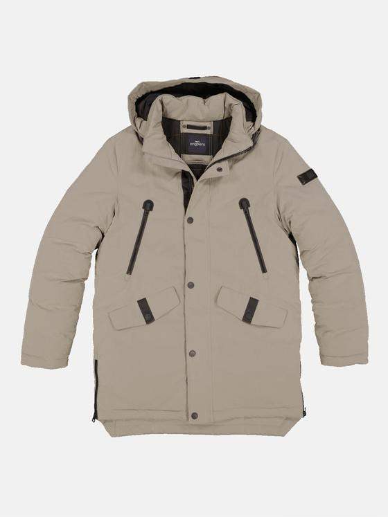 engbers Herren Jacke mit abnehmbarer Kapuze Beige 33562