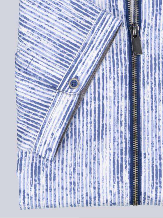 engbers Herren Kurzarm-Hemd gemustert Brilliantblau 39036