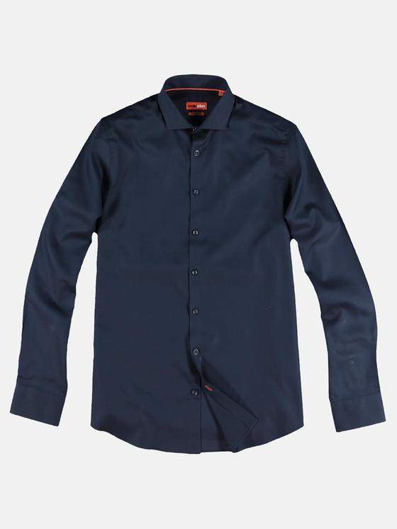 emilio adani Herren Basic Hemd Blau 29521