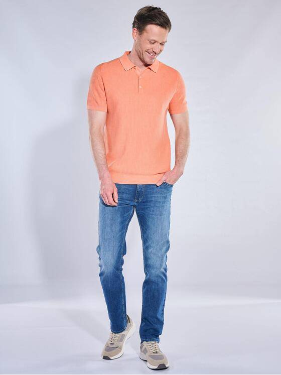 engbers Herren Modisches Strick-Polo Orange 40644