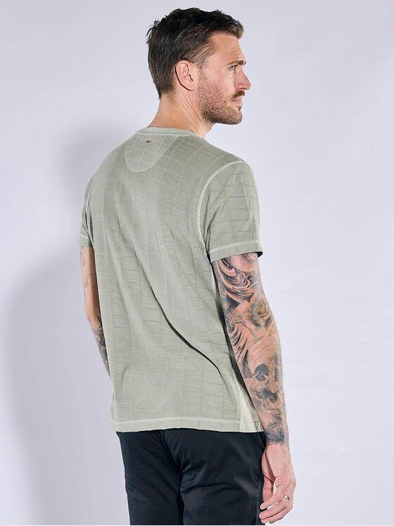 emilio adani Herren T-Shirt strukturiert Grün 38434