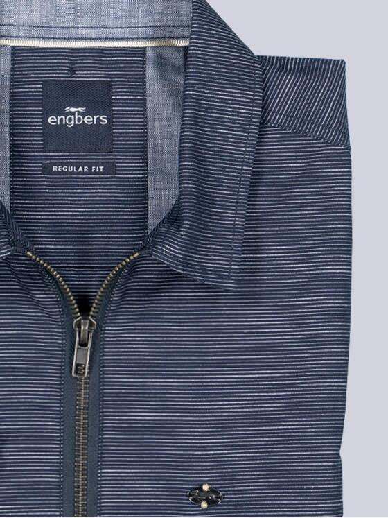 engbers Herren Kurzarm-Hemd uni Marineblau 38775