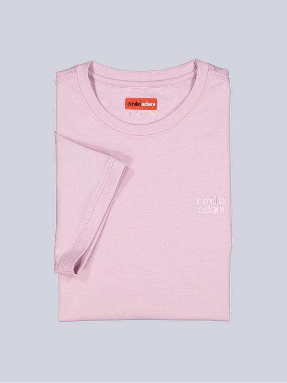 emilio adani Herren T-Shirt uni Violett 39167