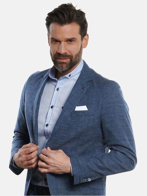 engbers Herren Sakko gemustert Saphirblau 32186