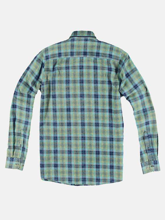 engbers Herren Speziell gewaschenes Karohemd Gruen 31271