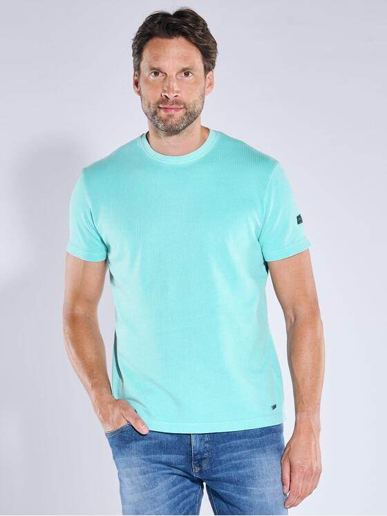 engbers Herren T-Shirt strukturiert Tuerkis 39173