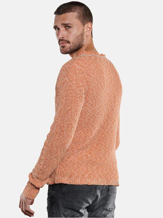 emilio adani Herren Pullover meliert Orange 33925