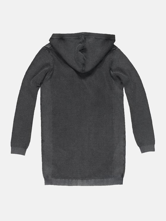 emilio adani Herren Hoodie-Jacke strukturiert Schwarz 32293
