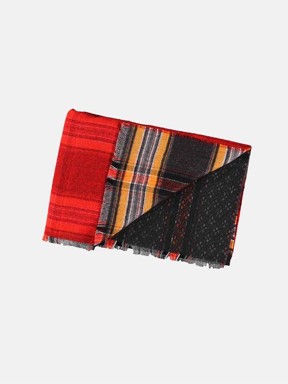 emilio adani Herren Schal gemustert Rot 30452