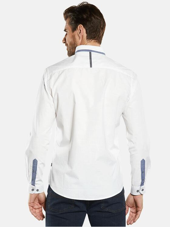 engbers Herren Langarm-Hemd strukturiert Reinweiss 34307