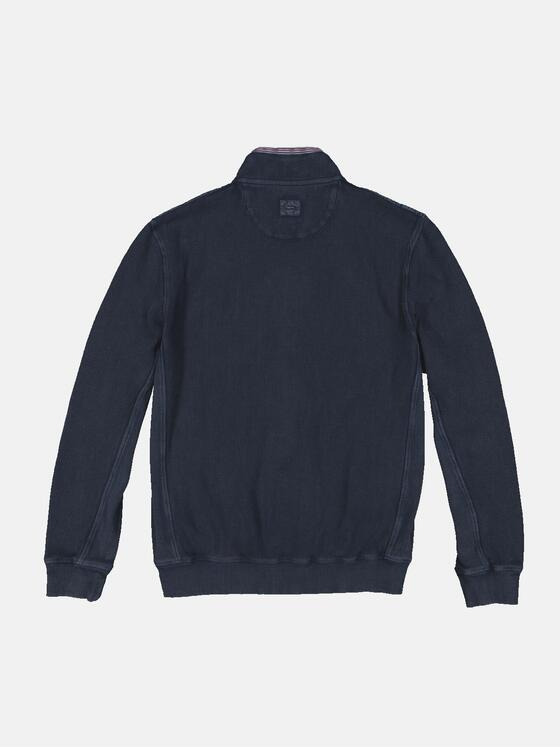 engbers Herren Sweatjacke mit Stehkragen Blau 34333