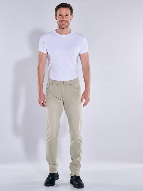 engbers Herren Super-Stretch-Jeans regular Beige 37201